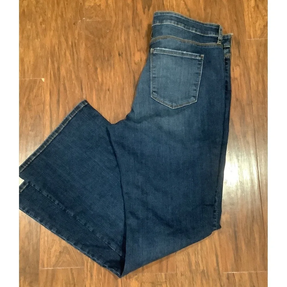 Kut from the Kloth Womens Jeans Blue Ana High Rise FAB AB Flare Size 18